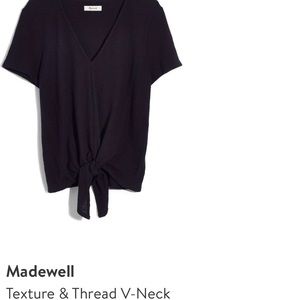 Madewell texture and thread tie front top